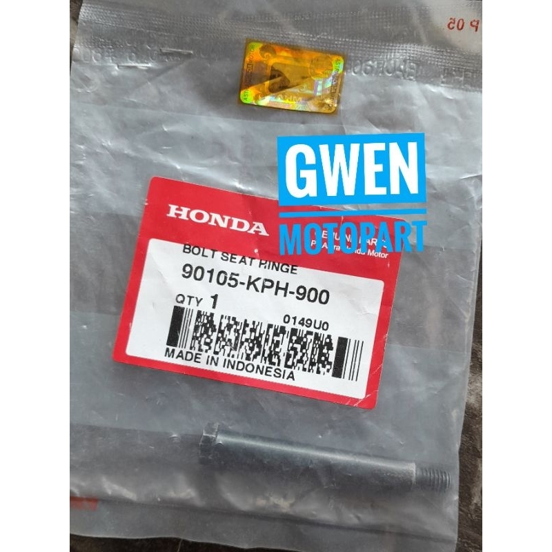 Bolt Seat Hinge Baut As Engsel Jok Karisma Revo Supra X 125 Vario 110 CW Vario Techno 125 90105KPH90