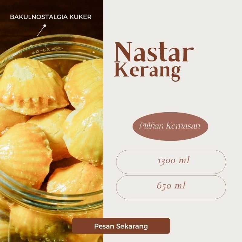 

Kue Kering Nastar bentuk kerang - bakulnostalgia kuker - camilan