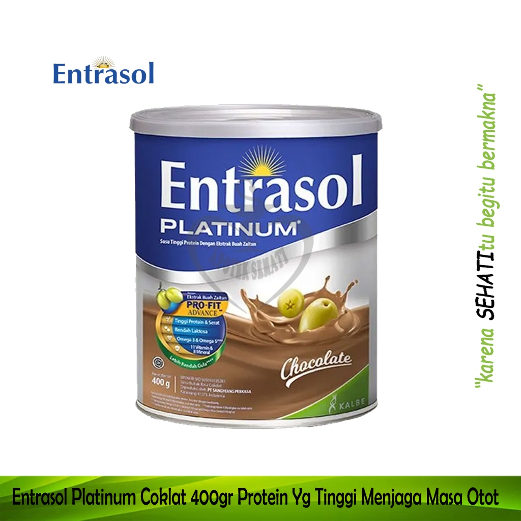 

Entrasol Platinum Coklat 400 gram Susu Bergizi Tinggi Protein Kalsium