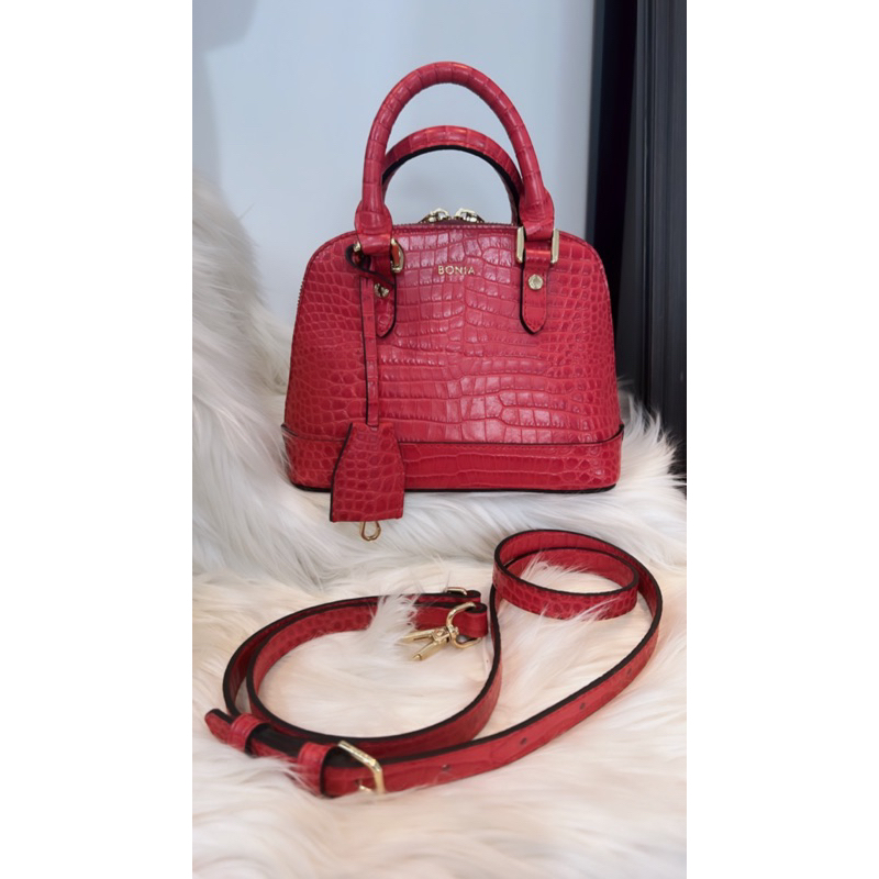 Preloved Bonia Alma Croco/SizeXs/Authentic/Red/limitedEdition/negotipis