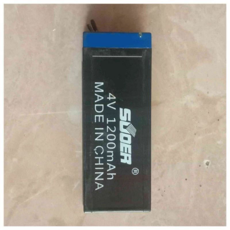 Baterai 4v 1200 mah Aki kering 4 volt 1.2Ah