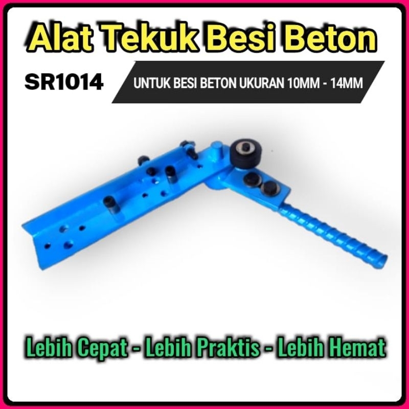 Alat tekuk besi beton manual/bar bender/pleser/slop, kolom, cakar ayam (SR 1014)