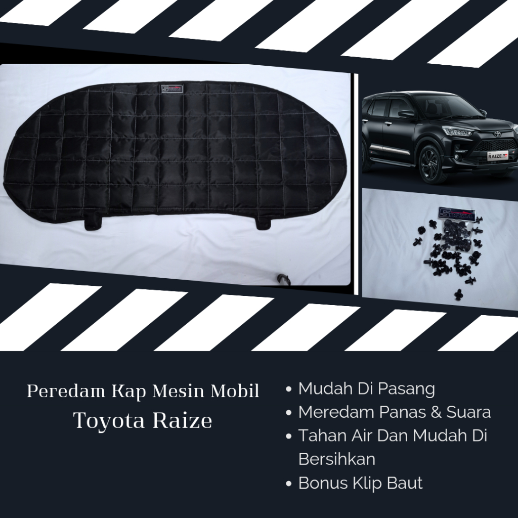 Toyota Raize Peredam Kap Mesin Mobil