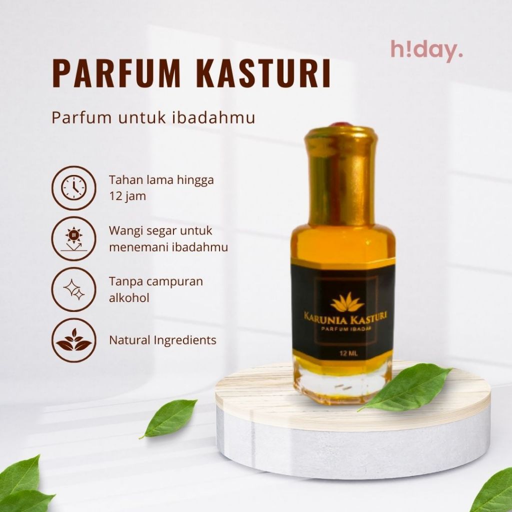 (PROMO) Beli 1 dapat 5 bonus, Minyak Wangi Kasturi, minyak wangi untuk sholat, parfum sajadah