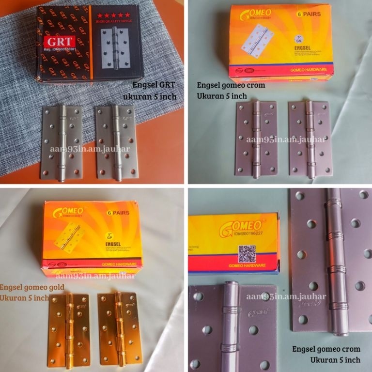 Top Design TrxTtT4 engsel 5 inch engsel khusus pintu rumah besar engsel pintu baut 5 murah gomeo put
