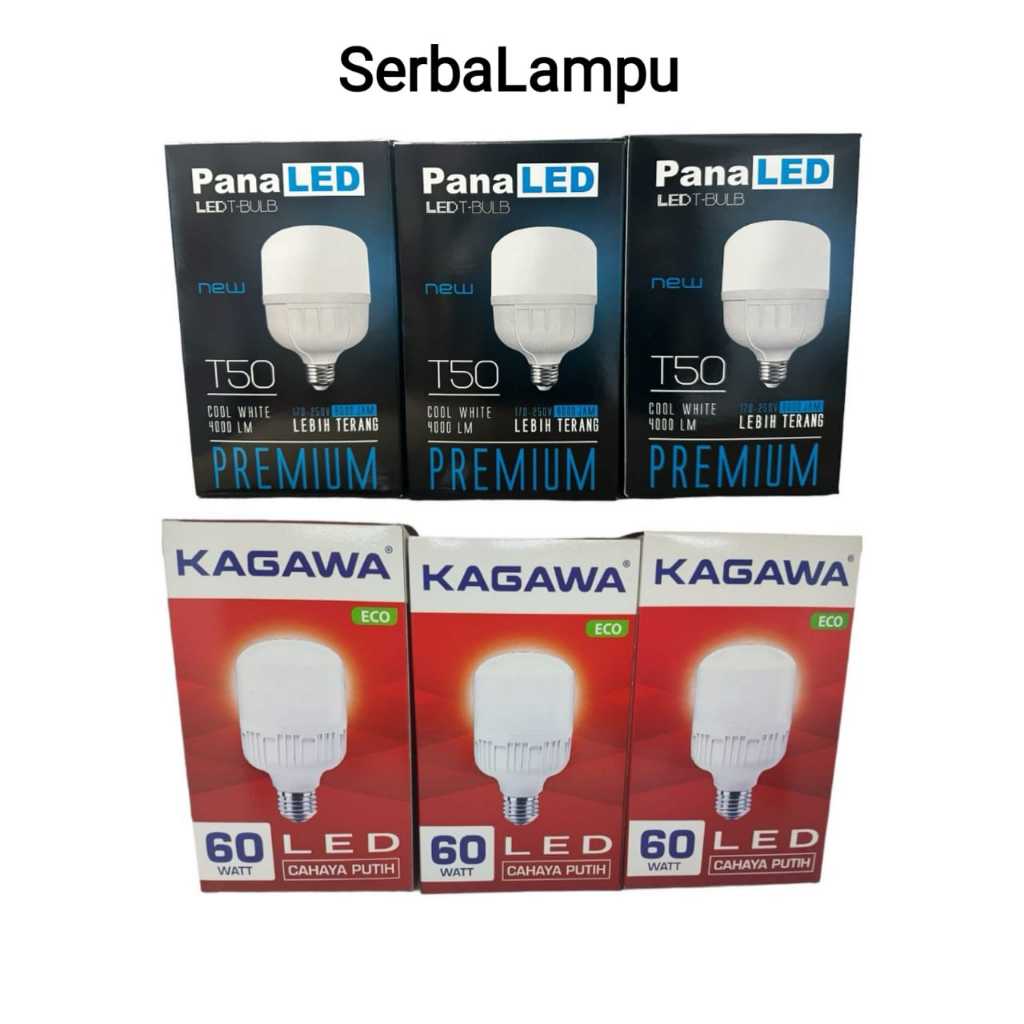 PANALED Premium 50 Watt/ KAGAWA ECO Lampu LED Capsule 60 watt cahaya putih 60w E27