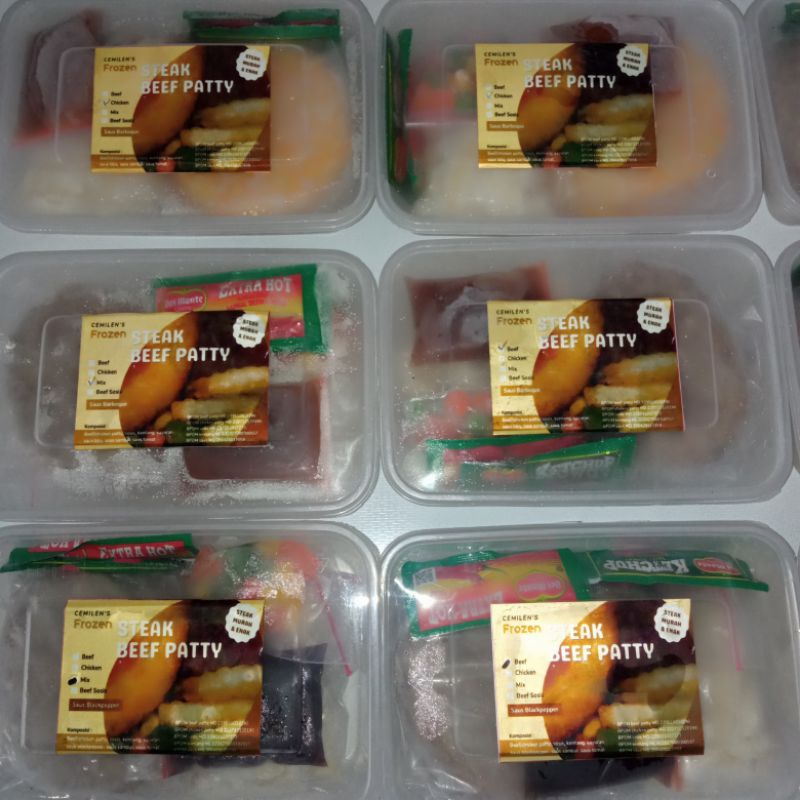 

Steak Frozen Double Beef Chicken Patties 160 gram