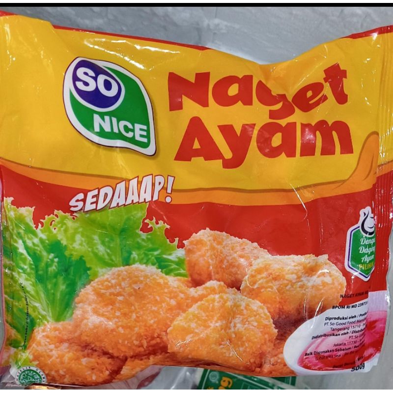 

nugget ayam so nice | nuget so nice | naget sonice bandung |