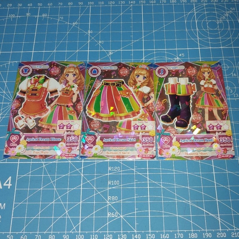 (SET) Kartu Aikatsu Card Campaign CP Maria Himesato Stage Outfit Dream Academy Apricot Dream set car