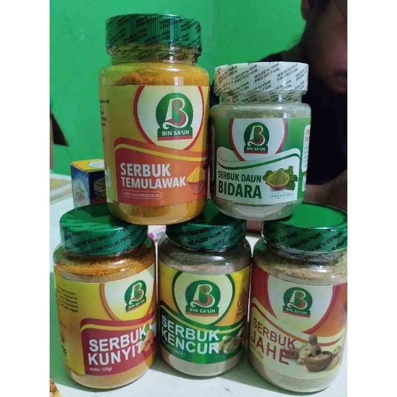 

SERBUK TEMULAWAK- BIN SAUN Netto:120g