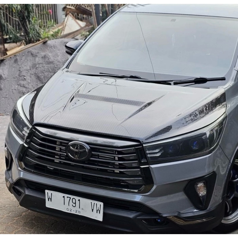 Kap mesin innova reborn carbon kevlar/carbon fiber