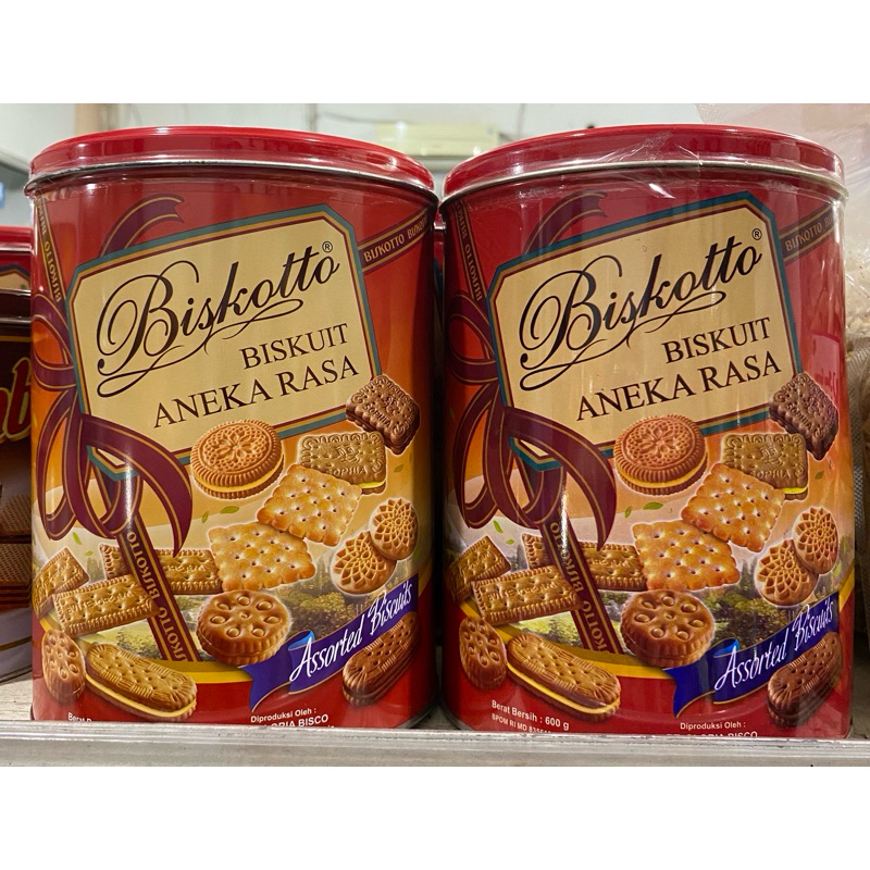 Biskotto Kaleng Biskuit Aneka Rasa 600g