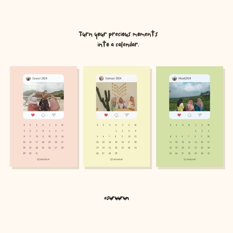 

Custom Calendar | 2024 Calendar | Kalender Custom Foto