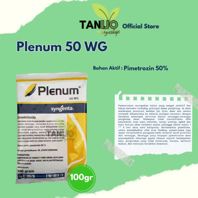 Plenum 50 WG 100gr Obat Wereng