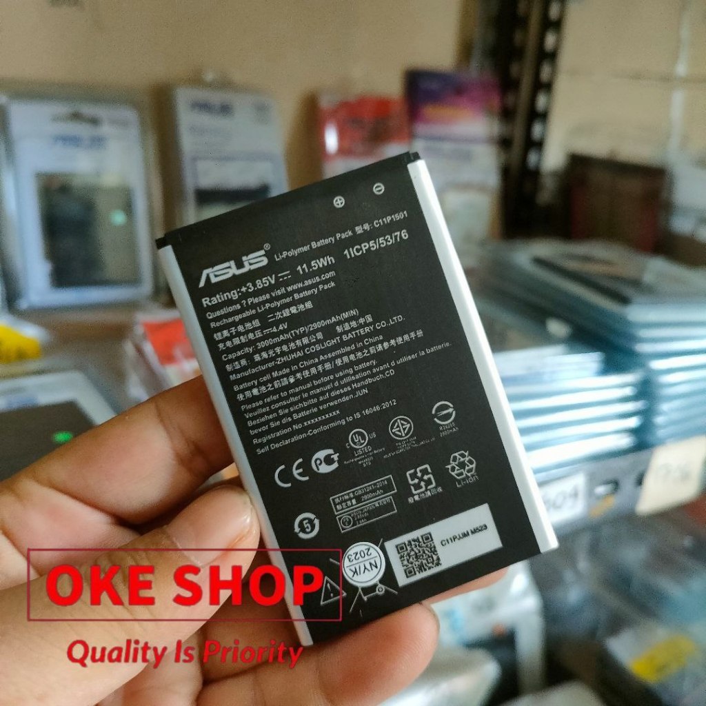 Baterai ASUS ZENFONE 2 LASER 5.5 INCH ZE550KL Z00LD,Z00LDD C11P1501 Battery Batre Batu Batrei HP ASU