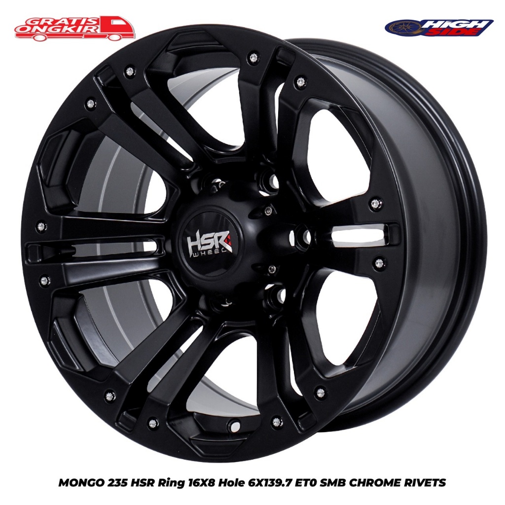 Velg Hsr Mongo R16 Velg Offroad Mobil Hardtop, Nissan Terrano, Grand Fortuner