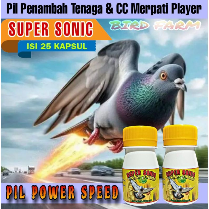 SUPER SONIC BIRD FARM jamu herbal doping merpati lomba extra power speed doping merpati balap merpat