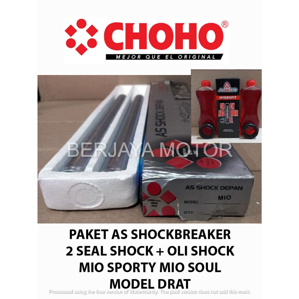 PAKET AS SHOCK DEPAN VARIO 125 BEAT FI 2 SEAL SHOCK + OLI SHOCK CHOHO
