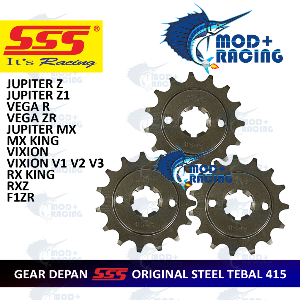 GIR GEAR DEPAN ASLI SSS 415 SSS ORIGINAL JUPITER Z JUPITER Z1 VEGA R ZR JUPITER MX RXS VIXION RX KIN