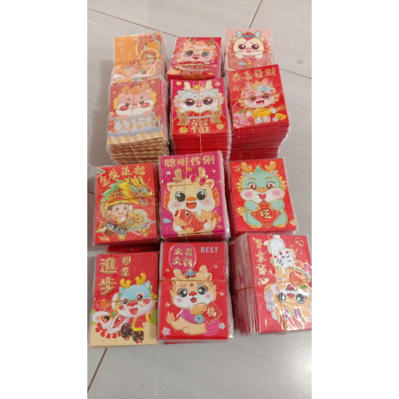 

free 1pack setiap pembelian 12 pack(6lembar) angpao sincia shio naga ukuran medium[12pack free 1pack]
