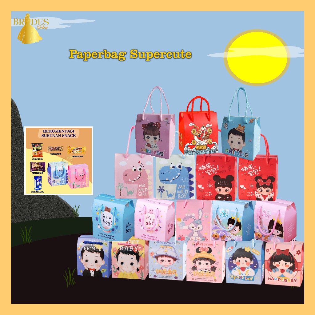 

BD Paperbag Ulang Tahun / Goodie Bag Ulang Tahun Bermacam Karakter / Tas Hadiah Sovenir Ulang Tahun PP09