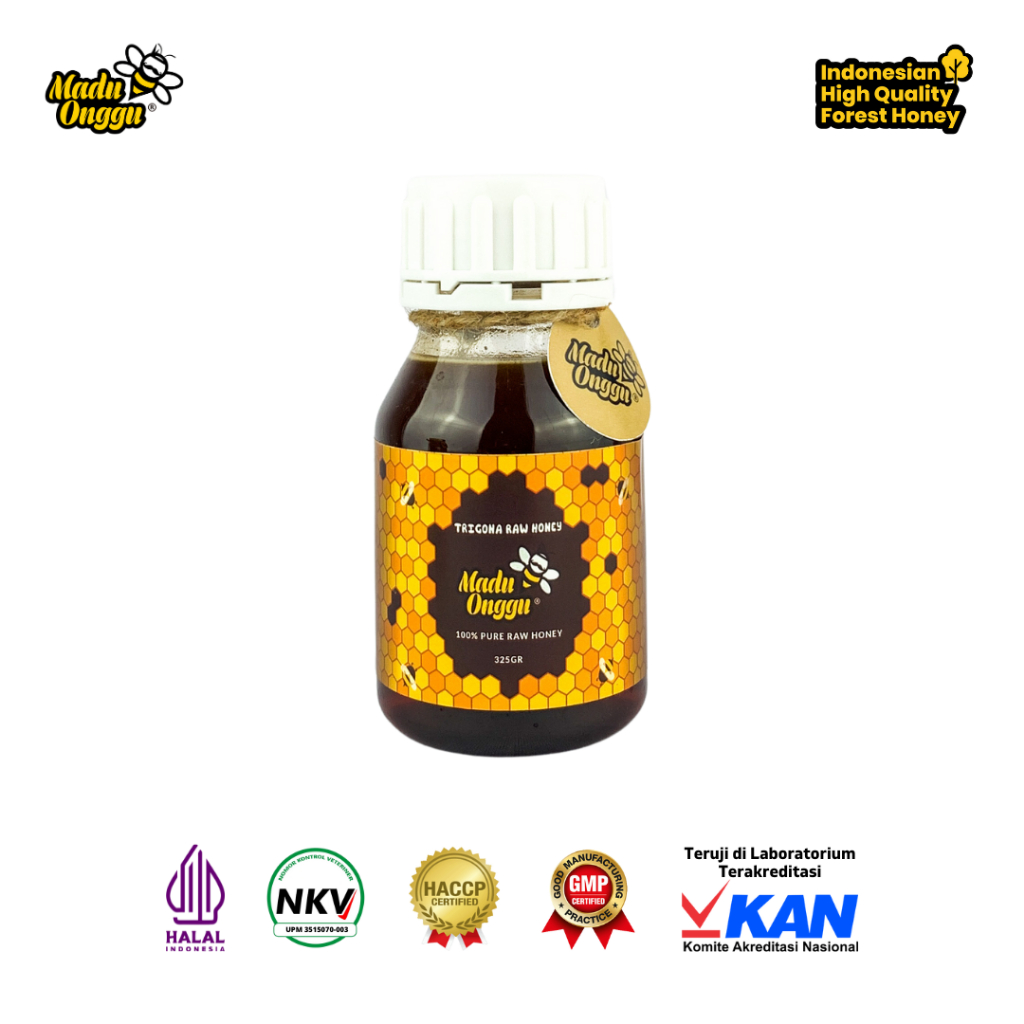 

Madu Murni Klanceng Madu Onggu Trigona Raw Honey 325gr 100% Nektar Alami Tanpa Pengolahan Apapun