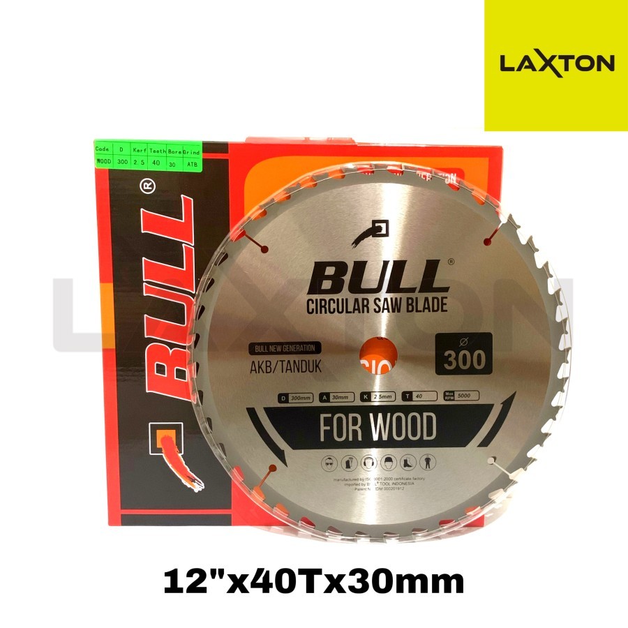 Bull circular saw blade mata gergaji model tanduk 12"