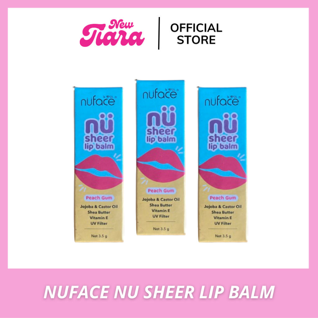 NUFACE Nu Sheer Lip Balm 3.5g | Peach Gum