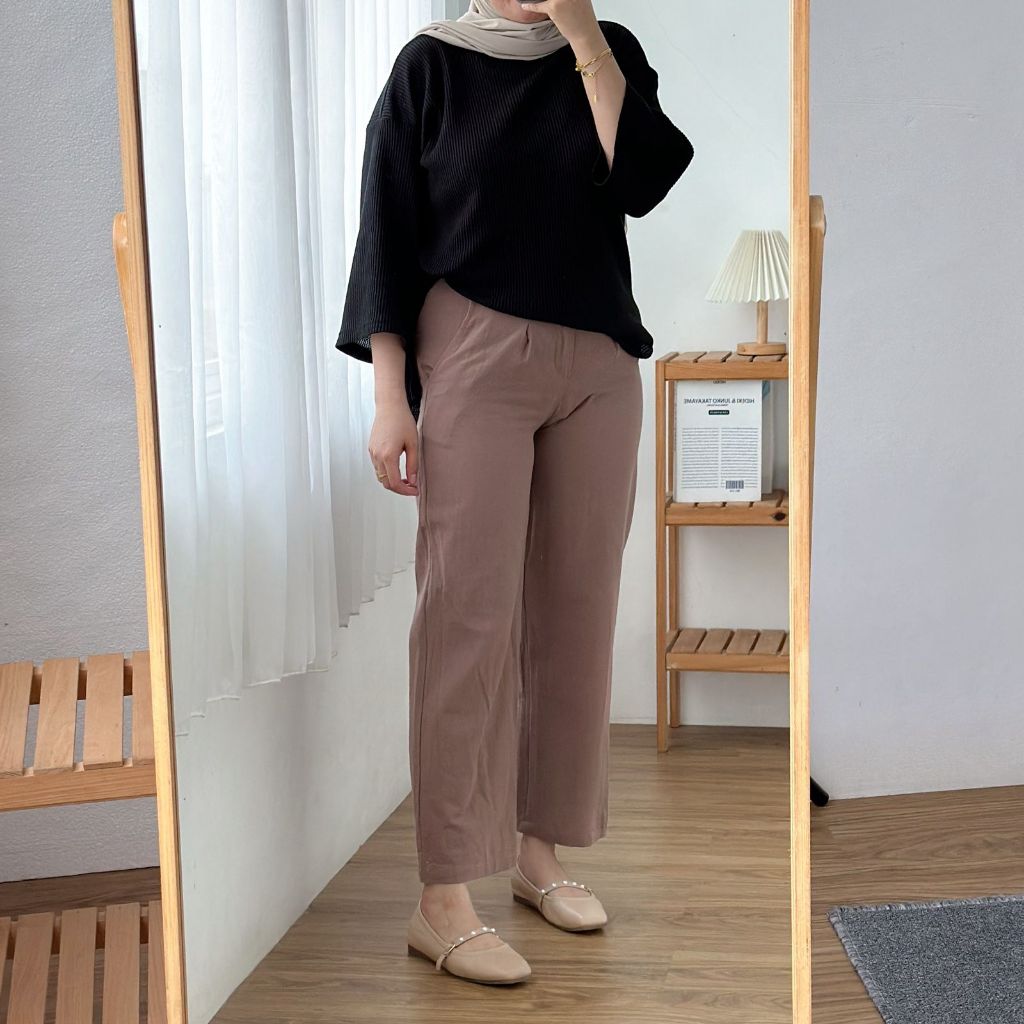 benee.id ZEGA  LINEN PANTS / celana panjang daily wanita