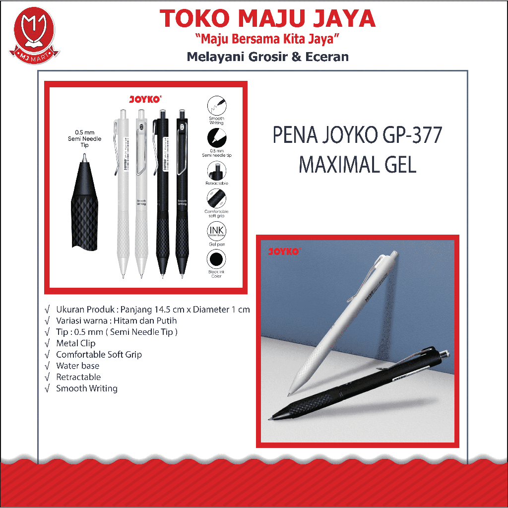 

PENA JOYKO GP-377 MAXIMAL GEL(1 Lusin 12 pcs)