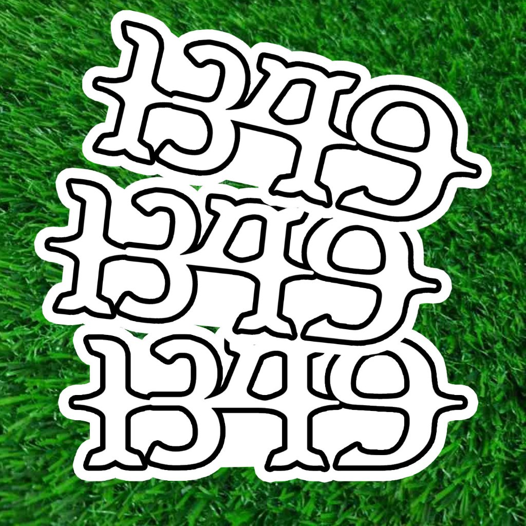 

Stiker 1349 Logo - Sticker Band Black Metal - Stiker Cutting
