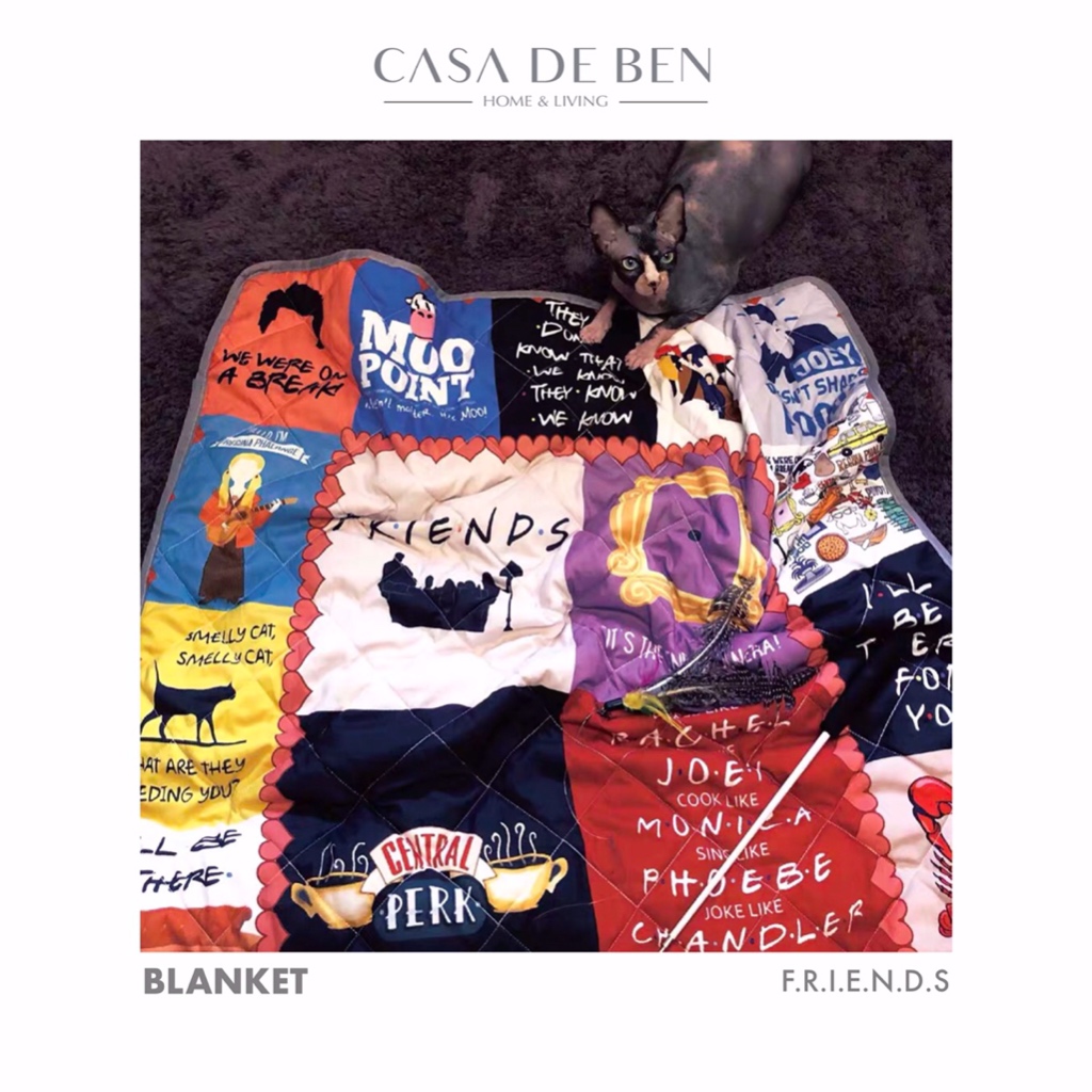 FRIENDS Blanket / TV Series Show Selimut Quilt Cotton