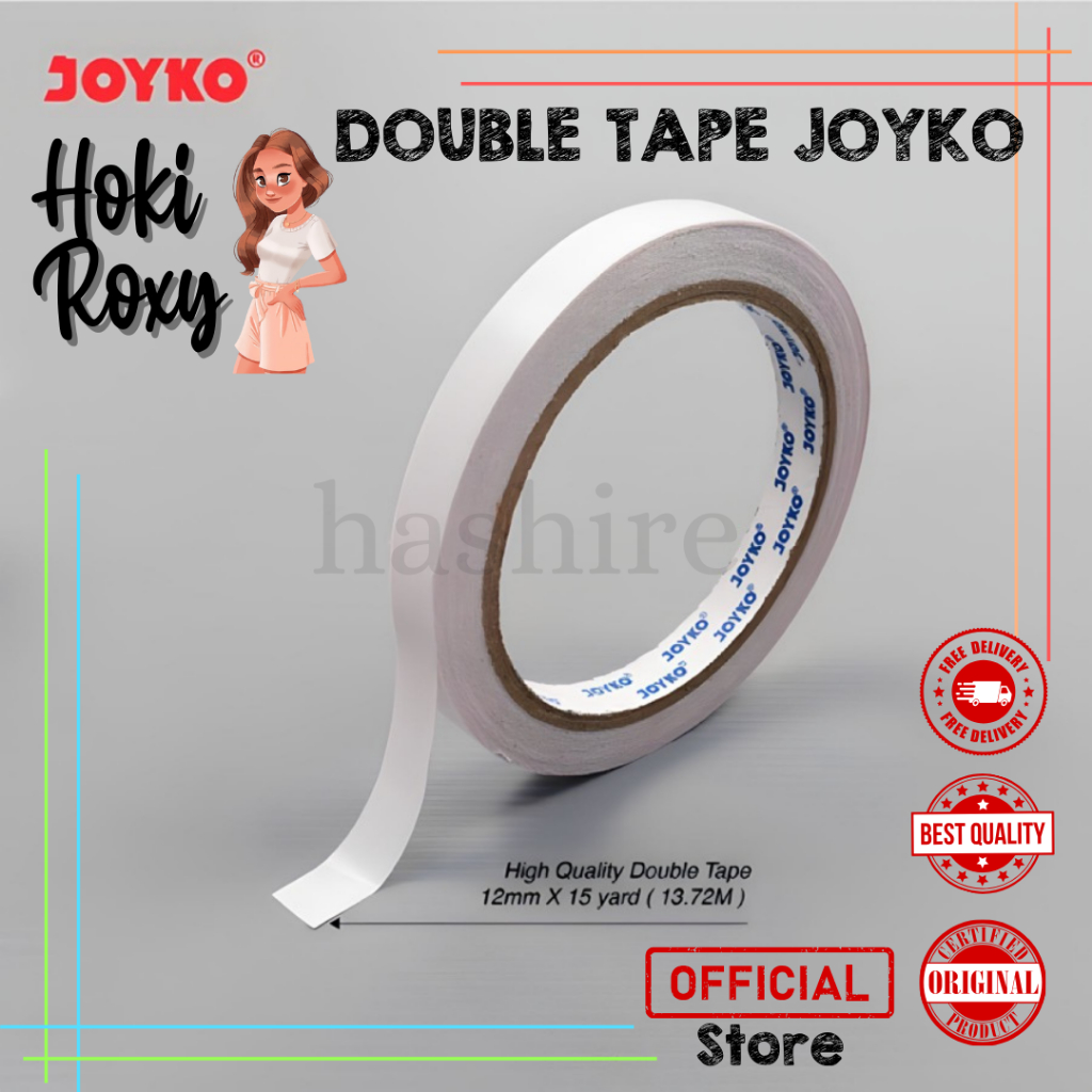 

Double Tape 12MM X 15 YARD Joyko // DOBEL TIP JOYKO