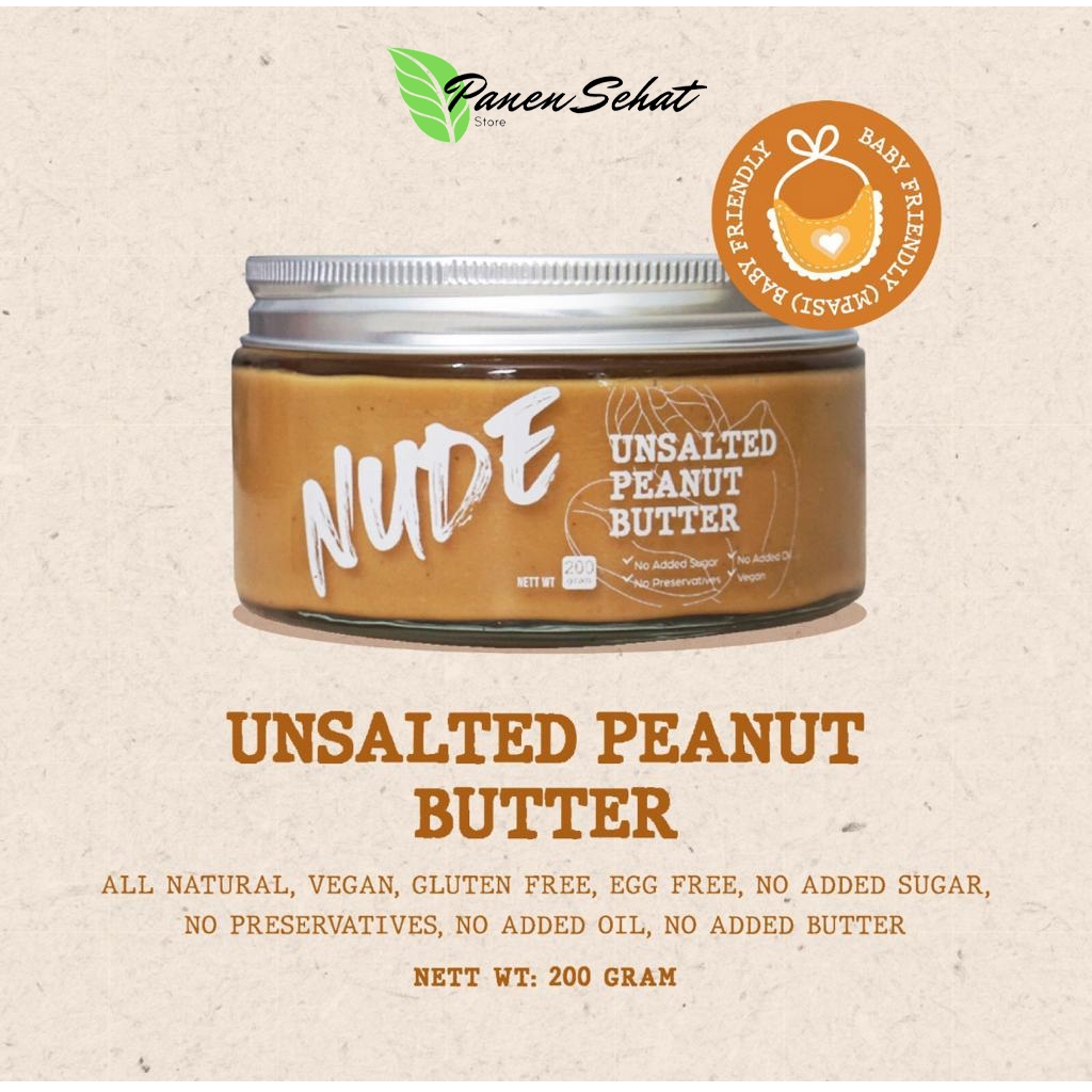 

Unsalted Peanut Butter (MPASI / Baby Friendly) No added sugar, No preservatives 200g