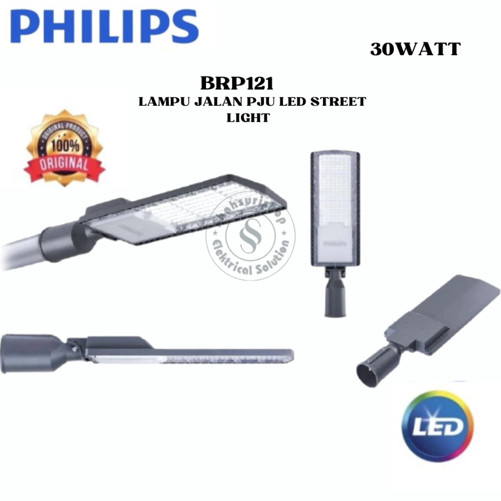 PHILIPS BRP121 LED65 30 WATT LAMPU JALAN PJU LED STREET LIGHT