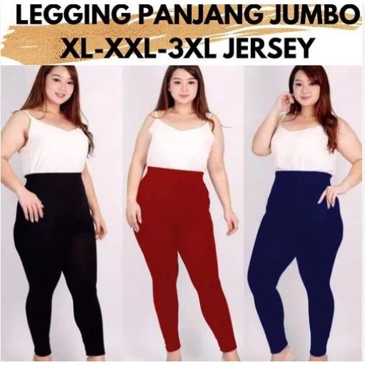 Legging Jumbo Wanita Leging Import Big Size Besar Leging Tebal Leging Olahraga Wanita Legging Runnin