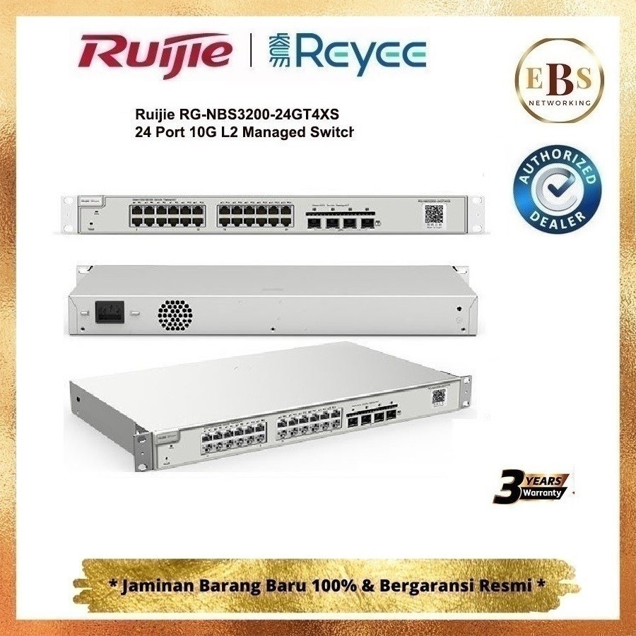 RG-NBS3200-24GT4XS NBS3200 24 Port 10G L2 Managed Switch