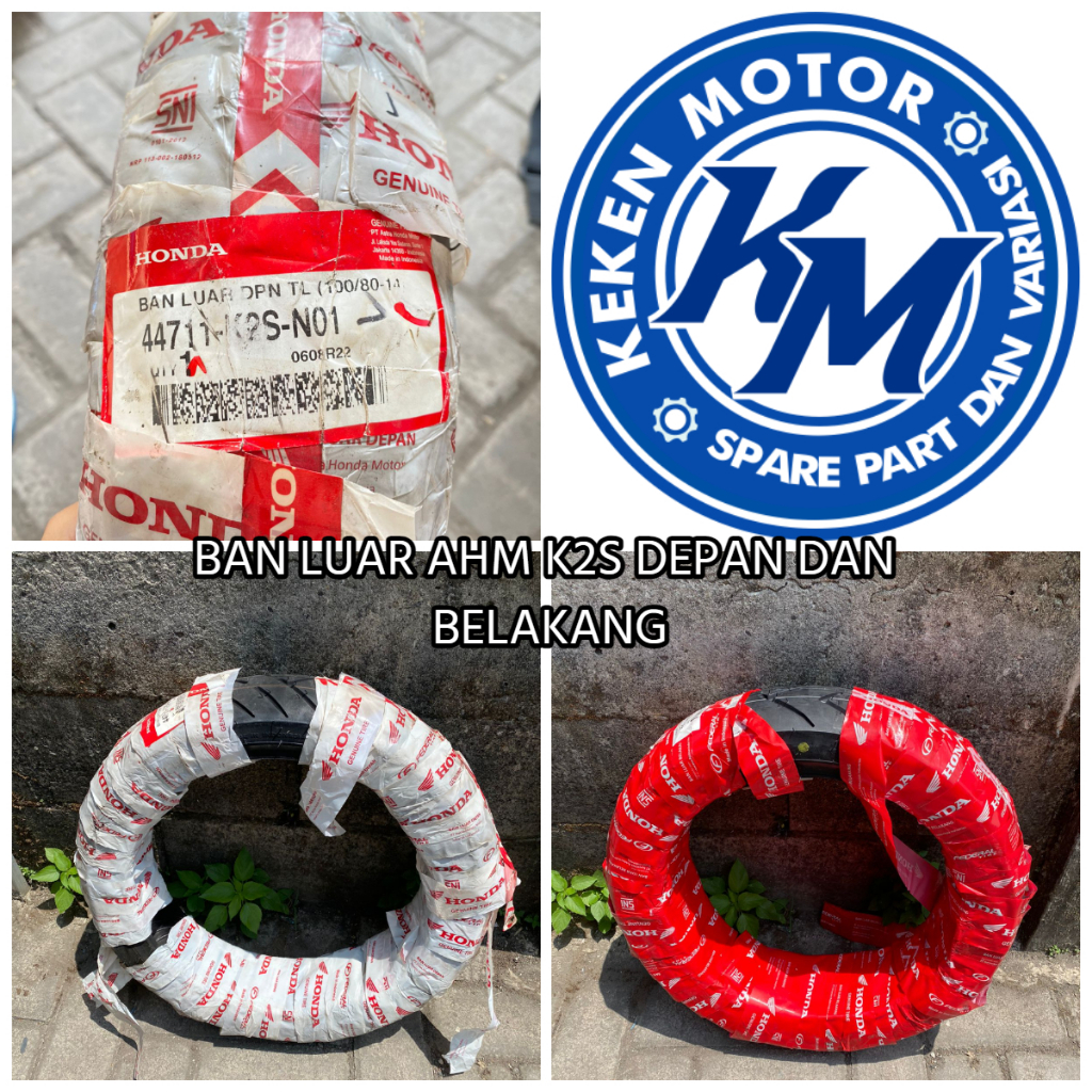 BAN LUAR AHM K2S 120/70-14 DAN 100/80-14 TUBELESS DEPAN BELAKANG || BAN LUAR AHM KS2 BAN LUAR PCX VA