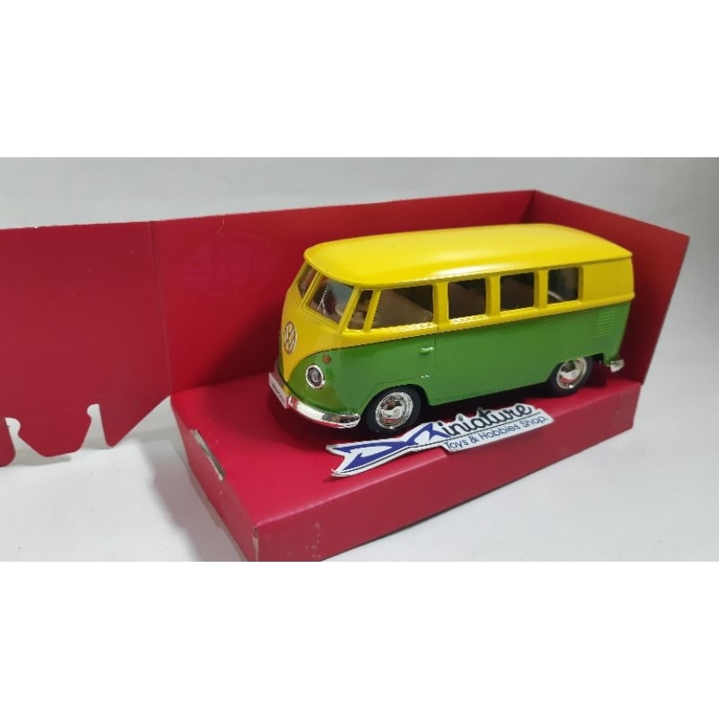 Diecast Miniatur Mobil Mainan anak laki VW Kombi Bus Skal 1/36 1/32 merk Makeda