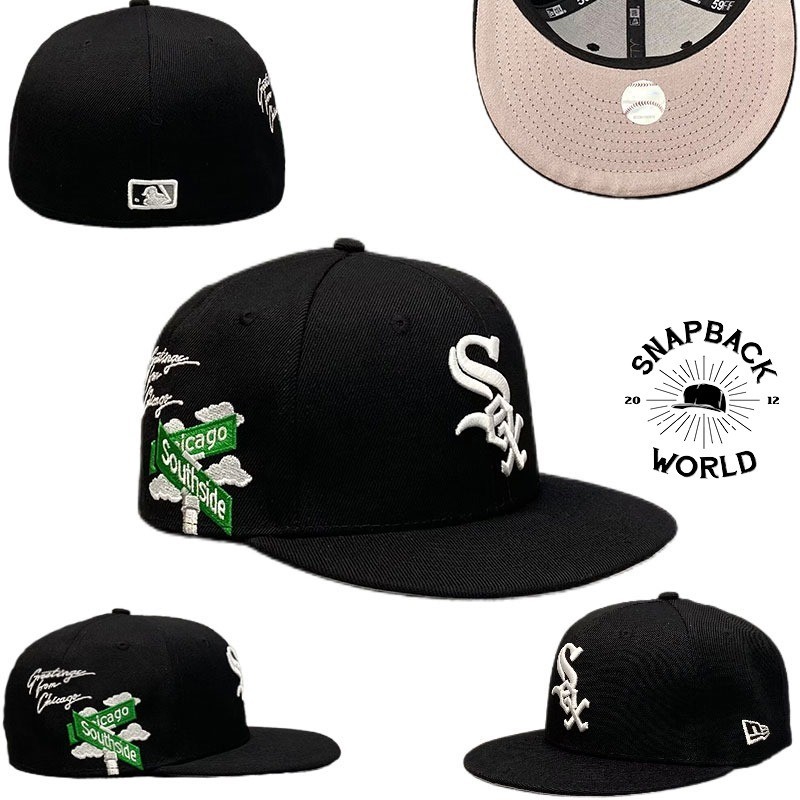 Chicago White Sox South Side Fitted cap import topi snapback