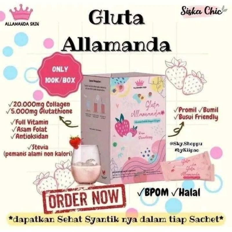 Gluta Alamanda (Collagen Pemutih Siska Chic)