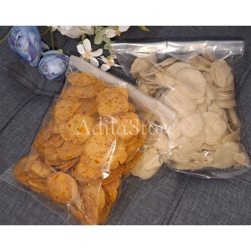 

Kripik Moring Pedas Ori Daunjeruk