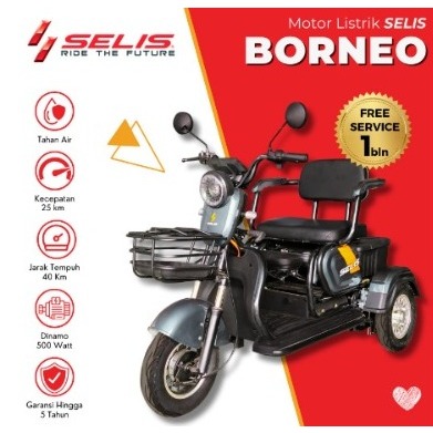 Motor Listrik Selis Borneo (Roda 3)