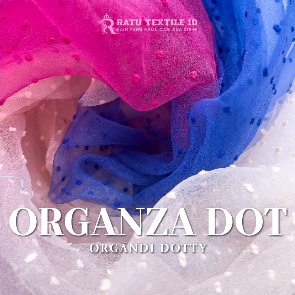 Kain Organza Dot / Organza Dotty / Organza Bintik / Organsa Dot
