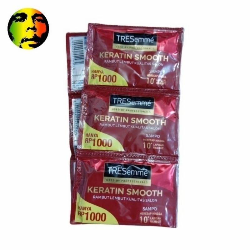 Tresemme shampoo sachet isi 6 keratin smooth