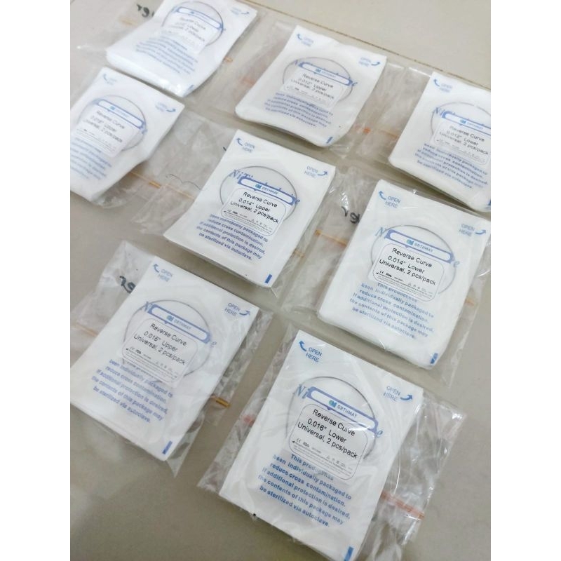 Niti Reverse Curve universal / Ortho Wire Reverse Orthmay isi 2 pcs / pack / Dental Orthodontic Wire