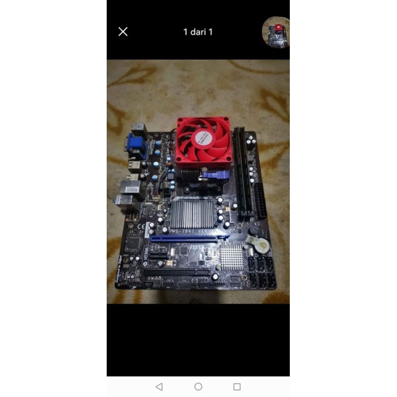 paket amd fx 8350 ram 16gb ddr3 mobo msi 760gm