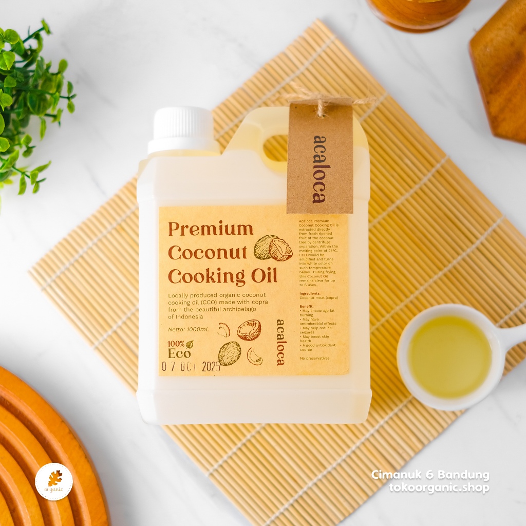 

Premium Coconut Cooking Oil 1000ml - Acaloca