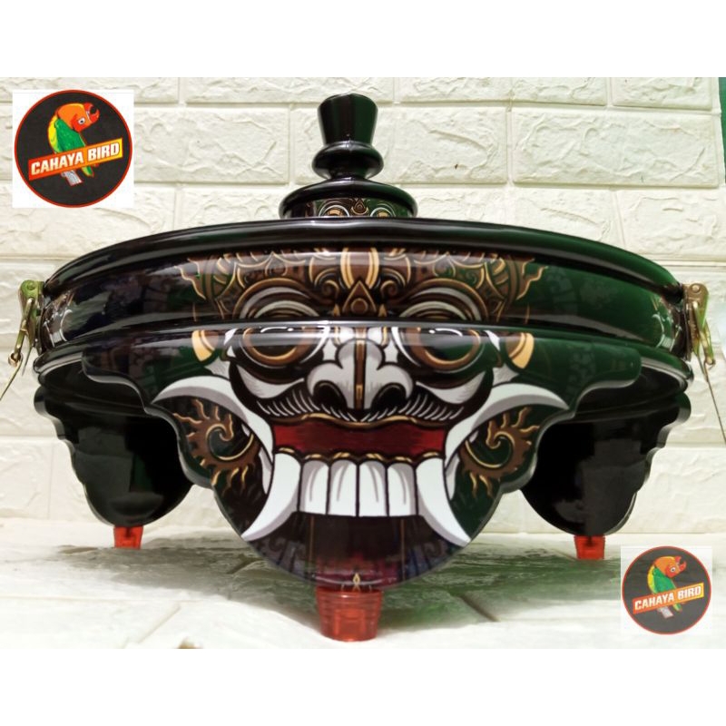 TEBOK LOVEBIRD PVC SEMOK TEBAL MOTIF BARONG TERBARU MURAH