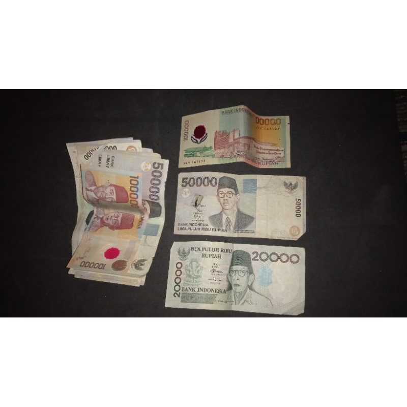 Uang Kuno Asli 100 50 20 ribu